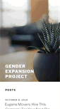 Mobile Screenshot of genderexpansionproject.org